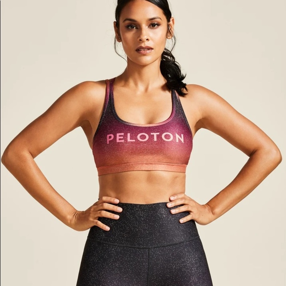 With Peloton Sunrise Fade Sports Bra